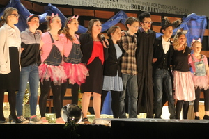 Students participate in "The Big Bad Musical"