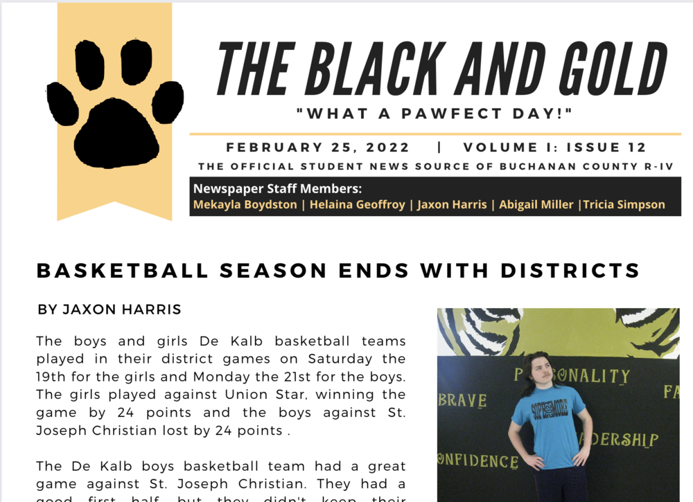 The Black and Gold: Issue 12