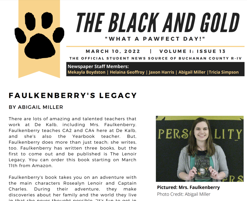 The Black and Gold: Issue 13