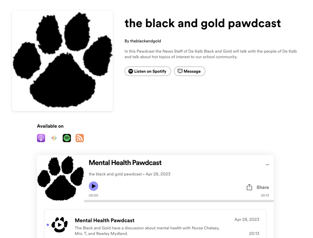 The Black and Gold Pawdcast Episode 3: Mental Health