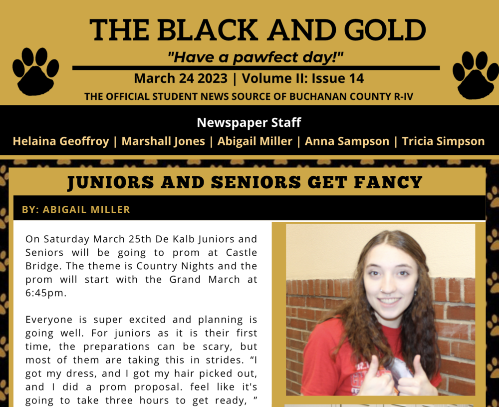 The Black and Gold: March 24, 2023