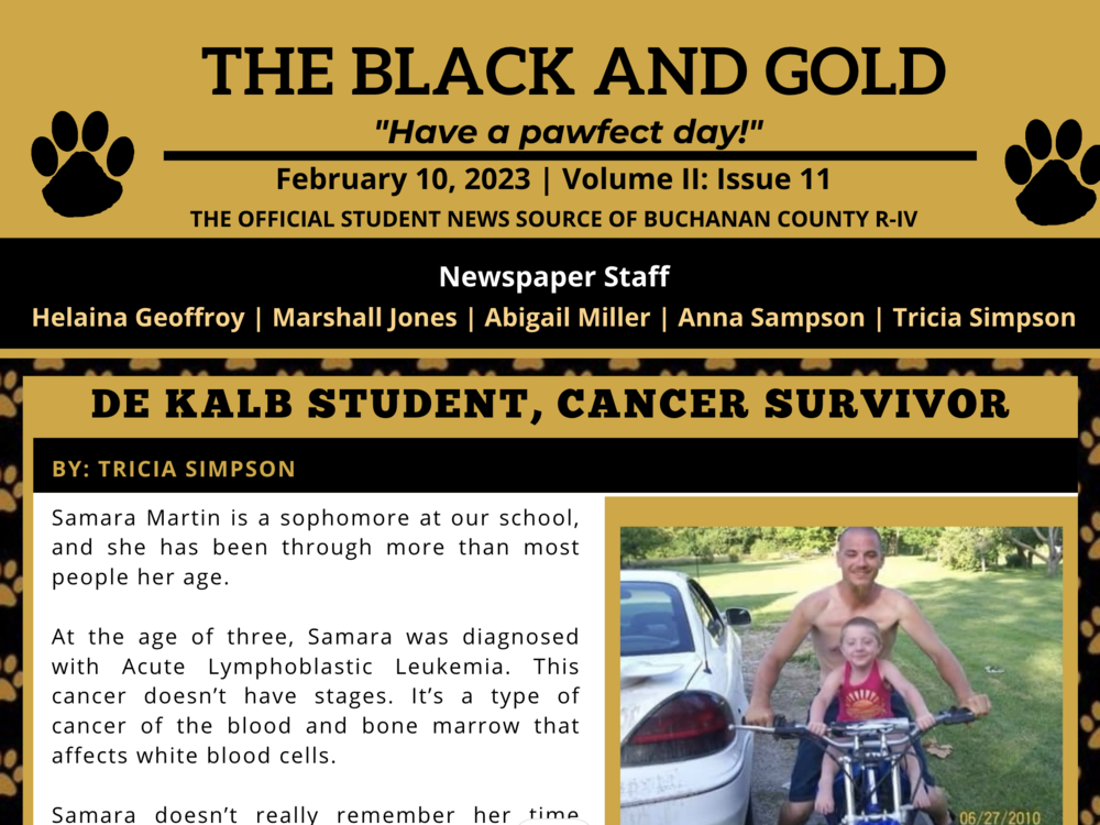 The Black and Gold: February 10, 2023