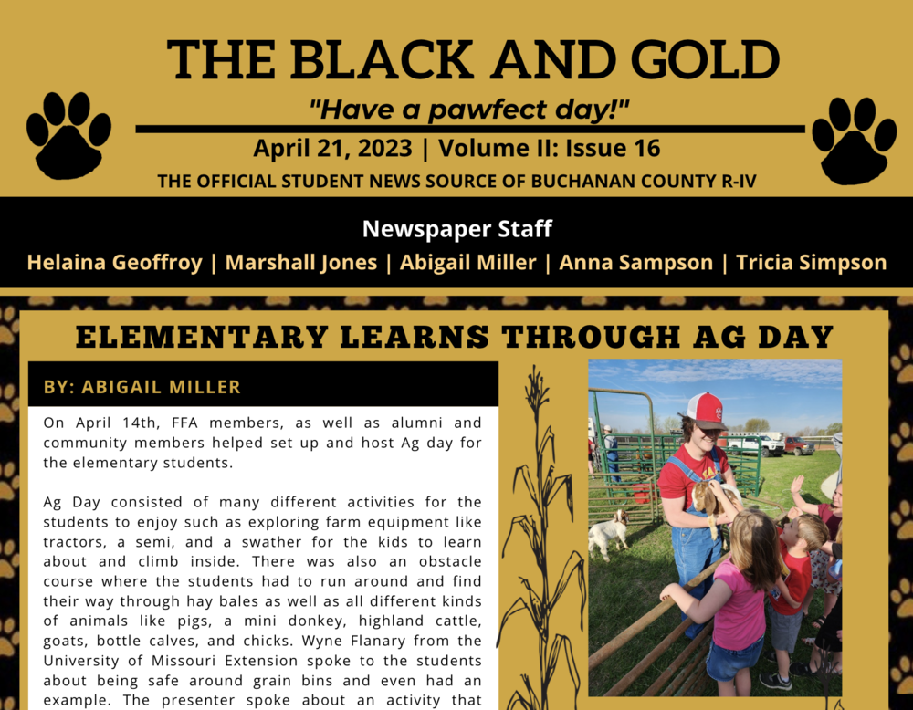 The Black and Gold: April 21,  2023
