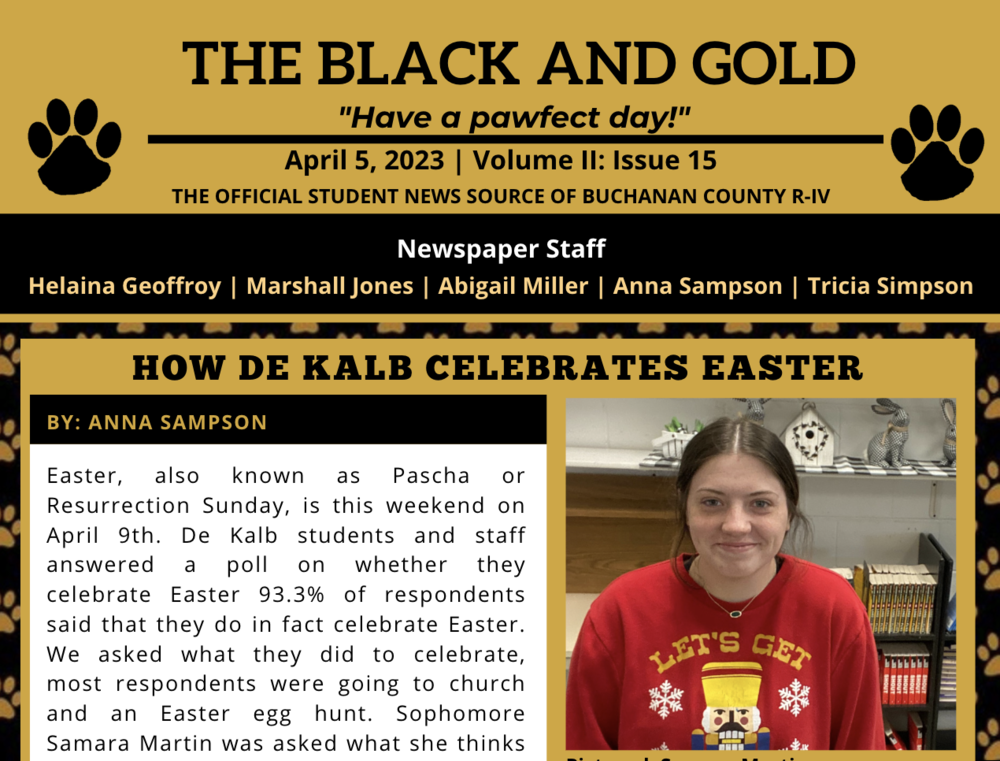 The Black and Gold: April 5, 2023
