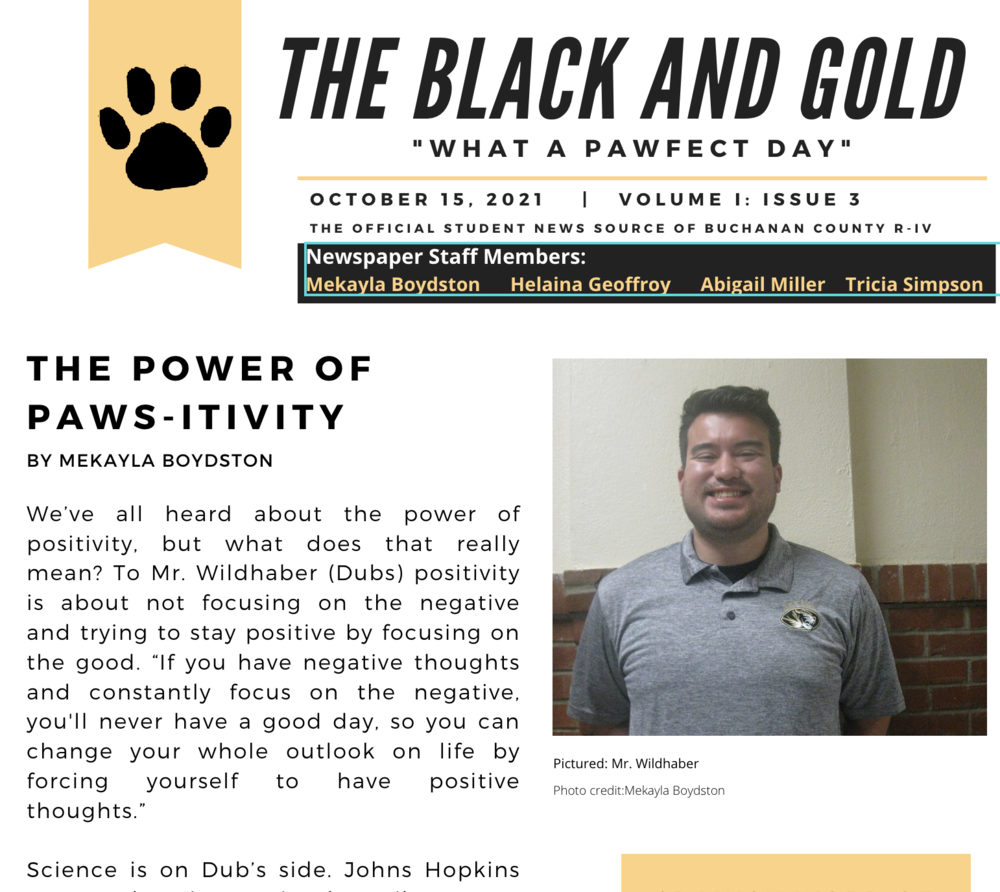 The Black and Gold Issue 3