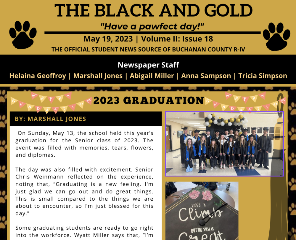 The Black and Gold: May 19,  2023