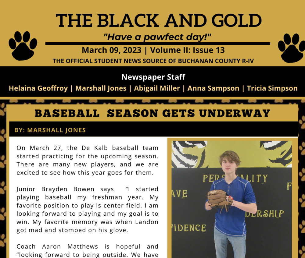 The Black and Gold: March 9, 2023
