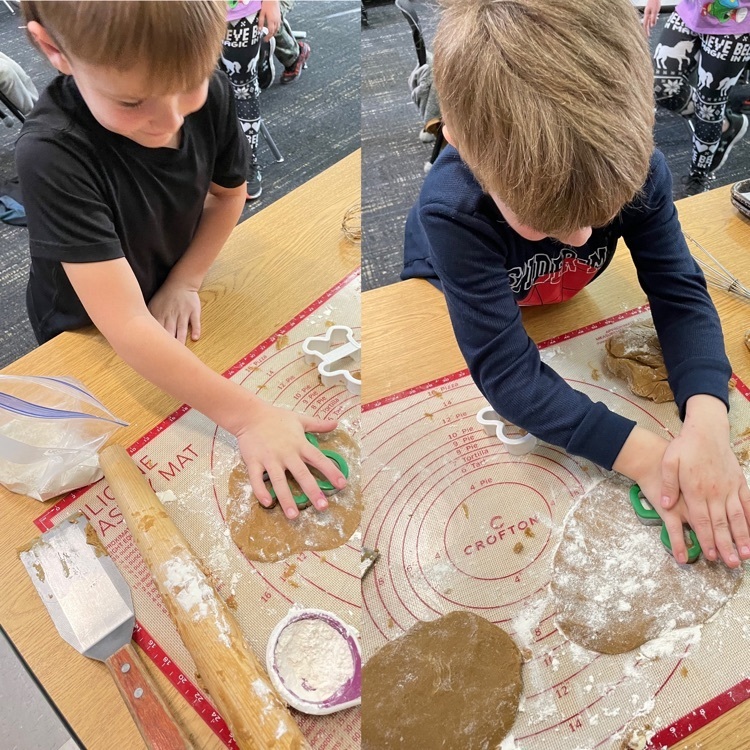 Making our gingerbread men